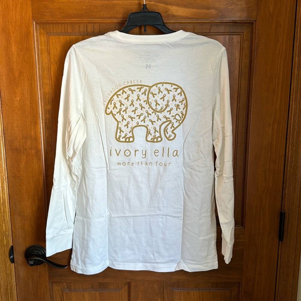 Ivory Ella Childhood Cancer Long-sleeved T-shirt